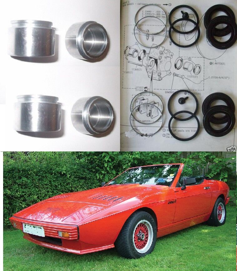 REAR BRAKE CALIPER PISTONS & SEALS (TVR Tasmin 280 350 400 450, Wedge) (1980- 91)